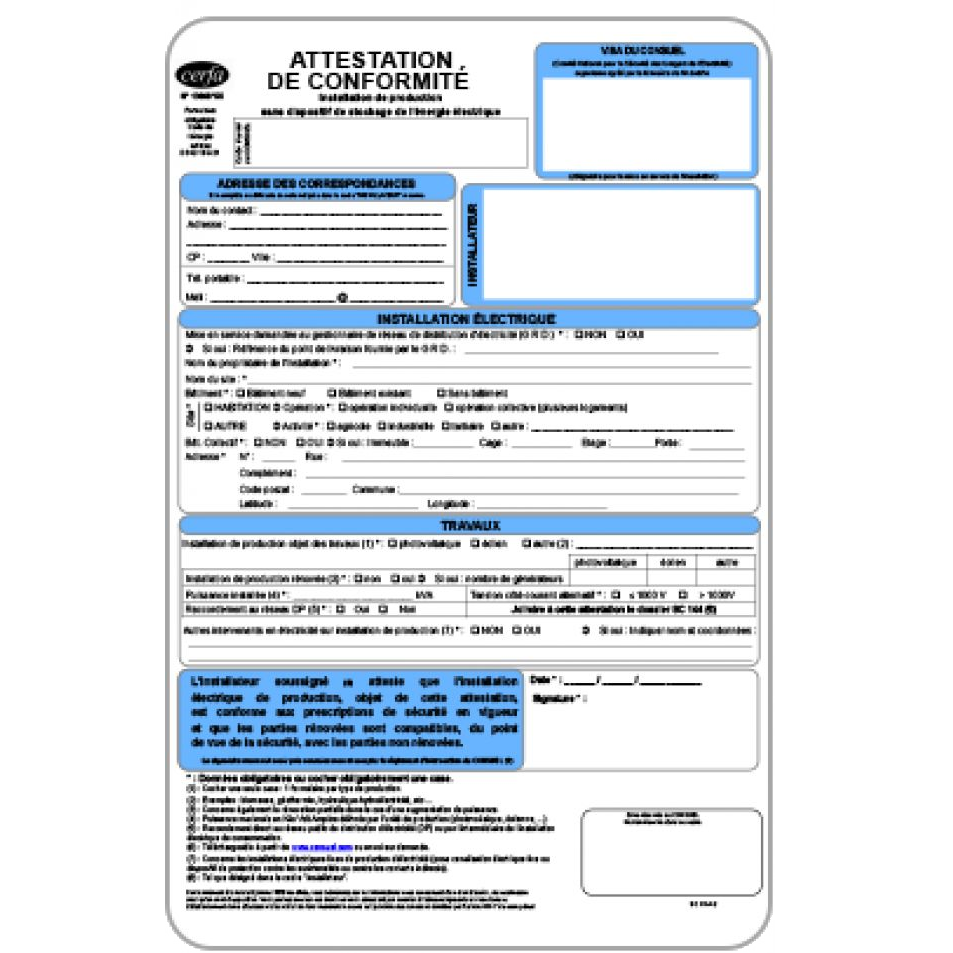 DEMARCHE ADMINISTRATIVE - CONSUEL Electrique